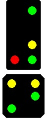 Krois-Modell Main Signal with 4 Signal Aspects and Distant Signal, scale 1:16