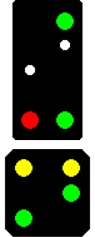 Krois-Modell Hauptsignal 3-begriffig 60km/h mit Vor- und Verschubsignal, Spur