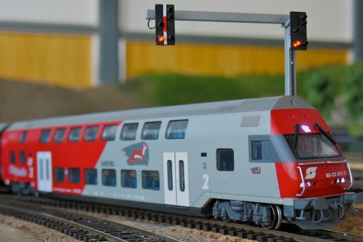 Krois ÖBB Signalbrücke 4-gleisig H0