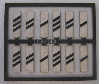 LaserCraft 92-384 Abstandstafel Spur TT 4 Stück