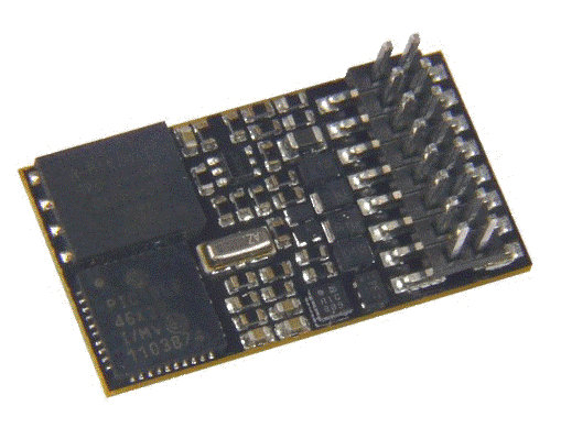 Zimo MX648P16, Sounddecoder 0,8A, 6 Funktionsausgänge, PluX16 direkt