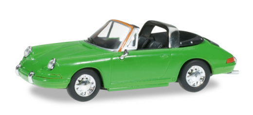 Herpa023733-002, Porsche 911 Targa, gelbgrün