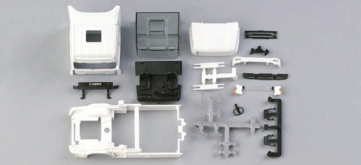 Herpa 080811, Scania Hauber Topline Fahrerhaus mit Windleitblechen (inkl. Spiegel) Inhalt: 2 Stück