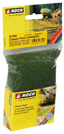 Noch 07304, Classic Flock, medium green, 20g