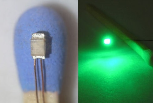 Krois model 0402 green, 5x Led Size 0402, 1,0x0,5 mm