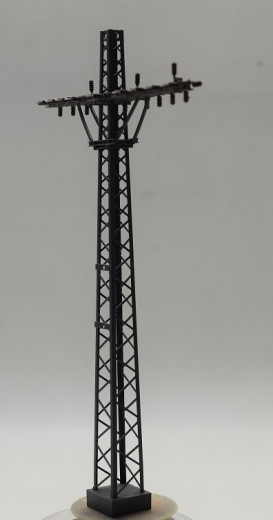 Krois-Modell KM6035, 2x ÖBB Mast mit Verteilergerüst für Schaltgerüst KM6011