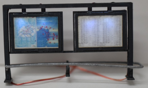 Krois-Modell KM6038, 1x ÖBB-Infotafel beleuchtet