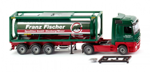 Wiking 053603, Tank Container Trailer 30 (MB Actros)