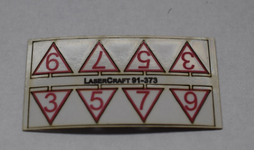 LaserCraft 91-373, ÖBB announcement board gauge H0, 8 pieces