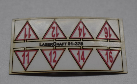 LaserCraft 91-375, ÖBB Ankündigungstafel Spur H0, 8 Stück