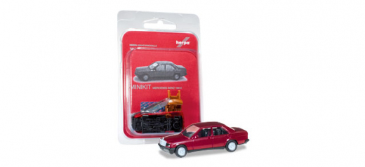 Herpa 012409-004, Mercedes-Benz 190 E, crimson, 1:87