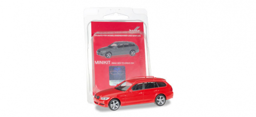 Herpa 012881, BMW 3 Series Touring E91, red, 1:87