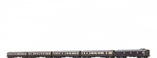 Brawa 45916, Rheingold express train passenger car set of the DRG, unit of 5