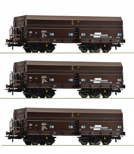 Roco 77019, 3 pcs. Set: hopper cars, ÖBB