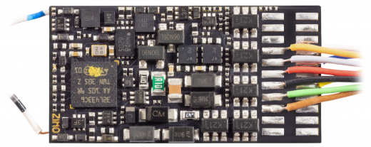 Zimo MN330, MN330 decoder from ZIMO with 15 V energy storage connection with 11 connection wires