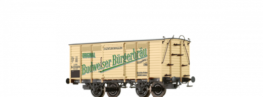 Brawa 48041, Covered freight wagon Gb Budweiser Bürgerbräu of the k.k.St.B.