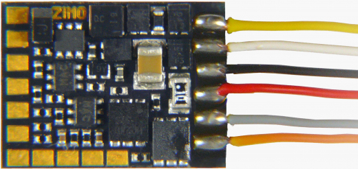 Zimo MN170, Decoder, 9 Drähte, 12 x 8,6 x 2,5 mm, 0,7 A