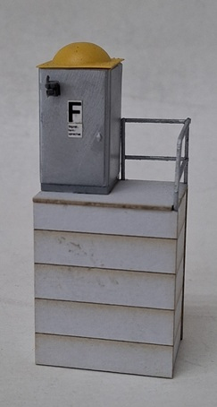 Krois-Modell 6064, ÖBB signal telephone in sheet steel design, Era III-VI, H0 1:87