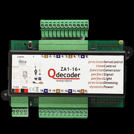 Qdecoder 156 Z1-16+dlx, Alleskönner-Zubehördecoder mit 16 unabhängig programmierbaren Funktionsausgängen