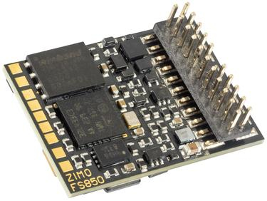 Zimo FS850P22, Funktions-Sound-Decoder 1,0A PluX-22, Größe 21 x 15 x 3,6