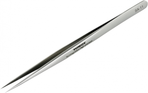 LaserCraft 00-055, Industrial tweezers, pointed stainless steel tweezers, non-magnetic precision tweezers