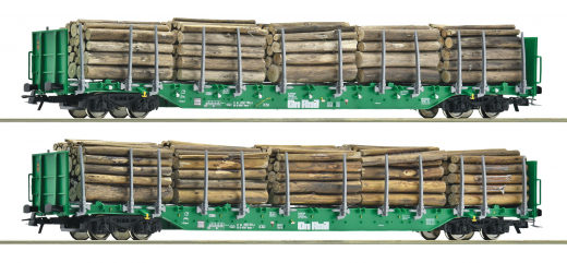 Roco 6600139, 2-piece set: stake wagons, OnRail