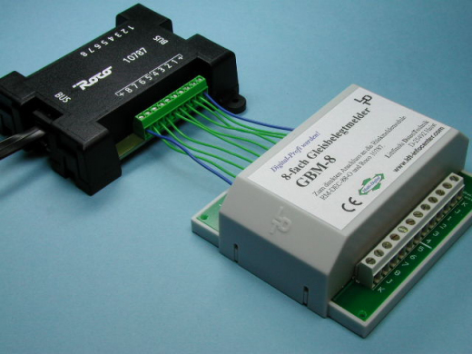 LDT020002,  GBM-8-F Gleisbelegtmelder für das Roco Rückmeldemodu