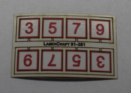 LaserCraft 98-351 ÖBB Speed Signs Scale 0 16 Pieces