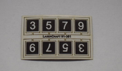 LaserCraft 91-361, ÖBB speedometer gauge H0 8 pieces