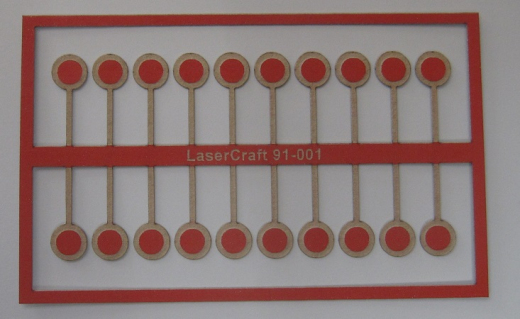 LaserCraft 98-001 ÖBB Zugschlusssignale Spur 0 20 Stück