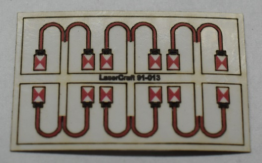 LaserCraft 91-013 DB End of Train Signals H0 12 Pieces