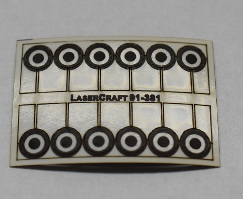 LaserCraft 93-381 ÖBB Stop Signs Scale N 12 Pieces