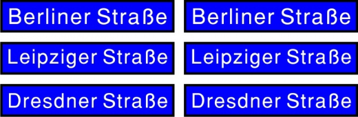 LaserCraft 97-237 Moderne Straßenschilder Set DE-2 Spur 1