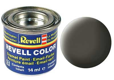 Revell67, greenish grey, mat RAL 7009 14 ml-tin