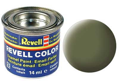 Revell68, dark green, mat RAF 14 ml-tin