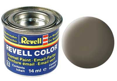 Revell86, olive brown, mat RAL 7008 14 ml-tin