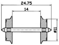 Roco 40196 Wechselstromradsatz