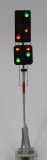 Krois-Modell Hauptsignal 3-begriffig 40km/h mit Vorsignal