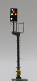 Krois-Modell KS1031, KS-Mehrabschnittsignal 1:120 links, verkürzter Bremsweg, mit Vorsignalwiederholer