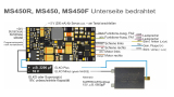 Zimo MS450, 16-bit Sound der Firma ZIMO mit 16 V Energiespeicheranschluss  und 13 Anschlussdrähten Zimo MS450, 16-bit Sound der Firma ZIMO mit 16 V Energiespeicheranschluss  und 13 Anschlussdrähten