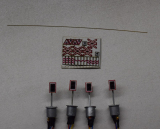 Krois-Modell 30103, Level crossing in N 1: 160, with hazard warning lights of the ÖBB