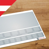 Mobax AU-W-01-N, Linien-Set #1 Ortsgebiet weiß (AU)