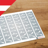 Mobax AU-W-04-N, Pfeile-Set Ortsgebiet weiß (AU)