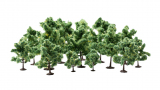 Noch 24603, Deciduous Trees 16 pieces, 4 cm - 10 cm high