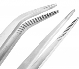 LaserCraft 00-057, 2 self-locking tweezers, straight and curved cross tweezers for secure soldering in model making. LaserCraft 00-057, 2 self-locking tweezers, straight and curved cross tweezers for secure soldering in model making.