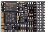 Zimo FS840D, Function/Sound Decoder - 21.5 x 15 x 3.6 mm - Audio 3 W (4–8 Ω) - 1.2 A - 8 Function Outputs