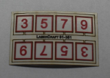 LaserCraft 91-351 ÖBB Speed Signs Scale H0 8 Pieces LaserCraft 91-351 ÖBB Speed Signs Scale H0 8 Pieces