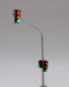 Krois-Modell 1016WD, 2x traffic lights, red / yellow / green SG300, 1x Fußgänge, left boom, West German