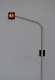 Krois Model 1118A, 3x SG300, pedestrian traffic light with yellow caution lamp, right-hand arm, Austria