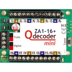 Qdecoder Z1-16+, Alleskönner-Zubehördecoder mit 16 unabhängig programmierbaren Funktionsausgängen